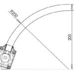 Bocht naar muur 200 mm
