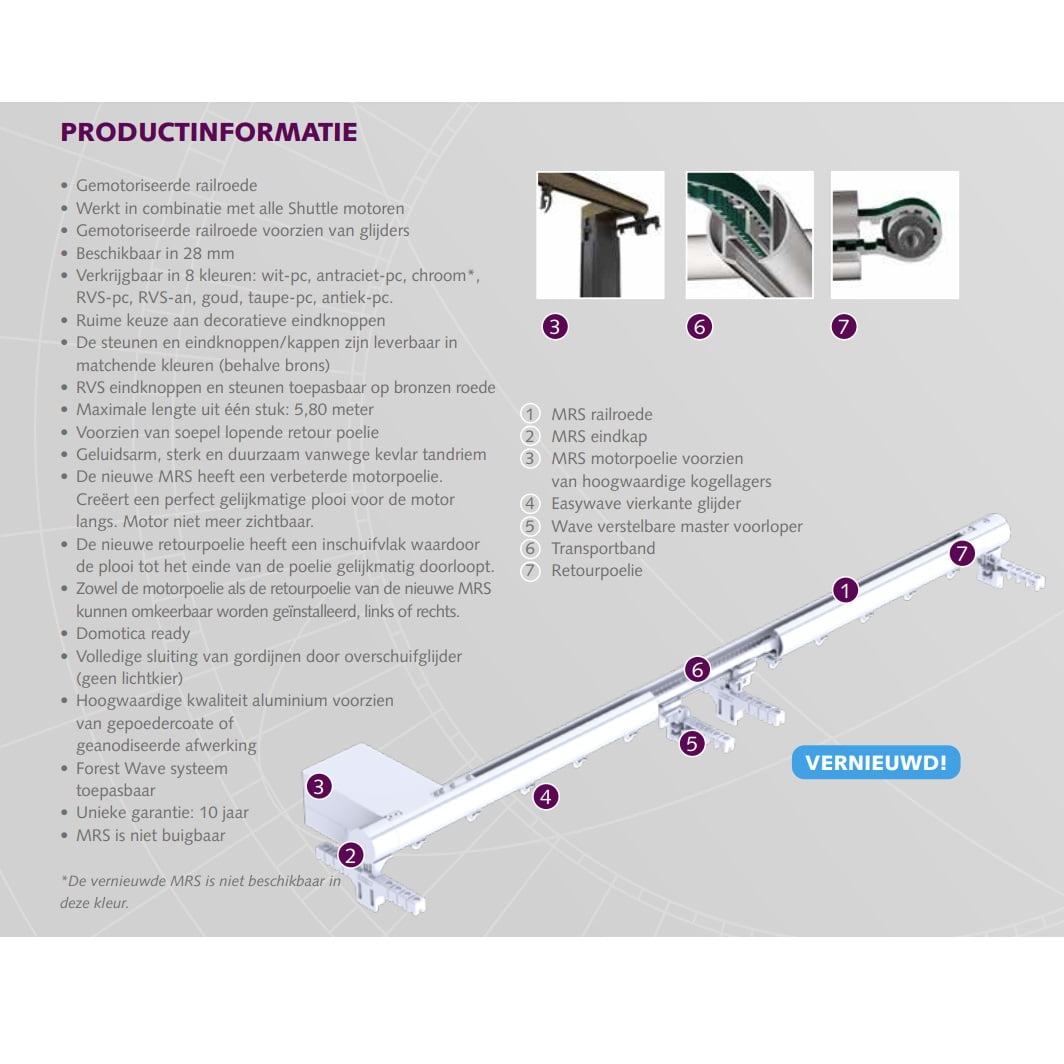 Forest MRS railroede systeem met Shuttle M motor tot 70kg - Afbeelding 7